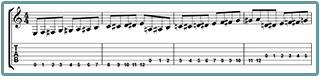 thumbnail and download link, How to learn the notes on the guitar lesson 1 TAB pdf