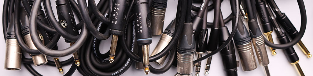 guitar & instrument cables, microphone cables, jack cables, XLR cables, TRS cables, Planet Waves, Fender, Roland